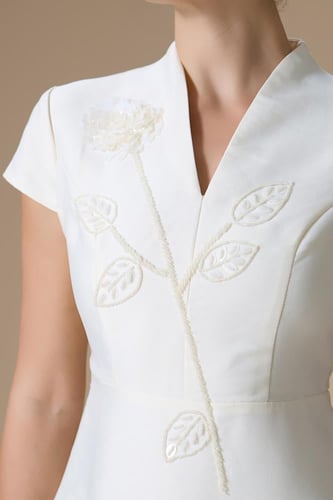 فستان سكري قصير كريب