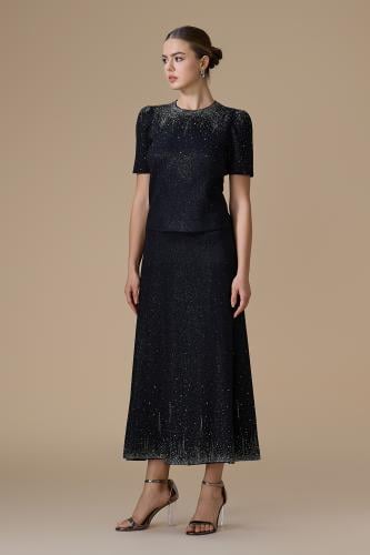 طقم أسود ميدي جيرسيه