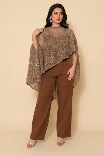 جمبسوت بني بكاب شبكي مطرز