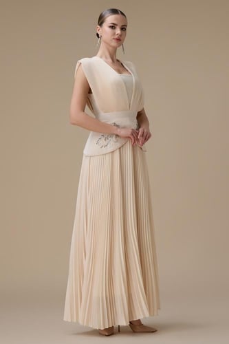 فستان طويل بيج بليسيه