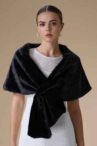 شال فرو قصير اسود