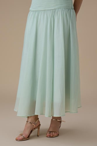 فستان تيفاني ميدي بشيفون وكسرات