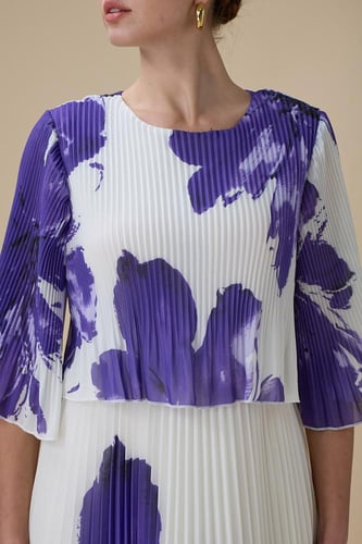 فستان طويل بليسيه مورد