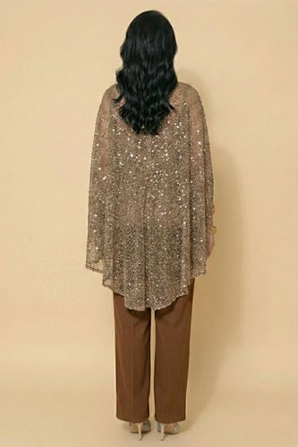 جمبسوت بني بكاب شبكي مطرز