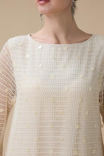 فستان طويل سكري بطبقتين مع حزام أنيق