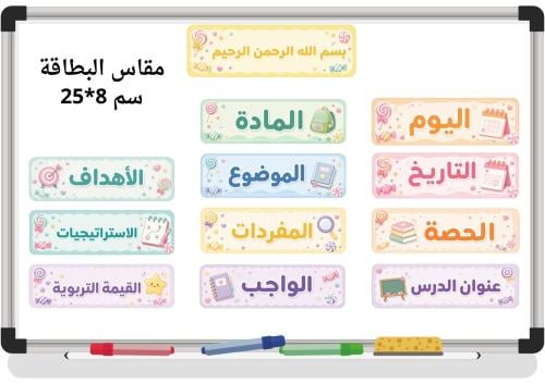 عناوين السبورة - ثيم السكاكر