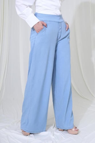 بنطلون جنز قطن خصر مريح