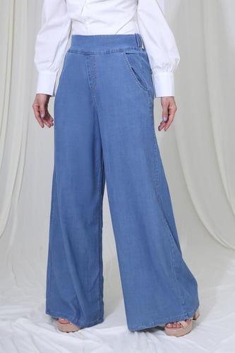 بنطلون جنز قطن خصر مريح