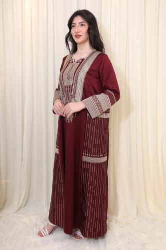 جلابية عوديه بتطريز تقليدي وتصميم أنيق