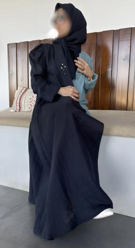 عباية كتان ملون