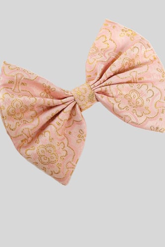 فيونكة جاكار وردية