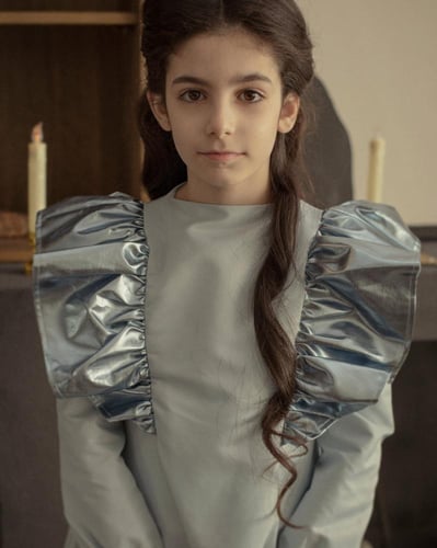 فستان الجميلة السماوي