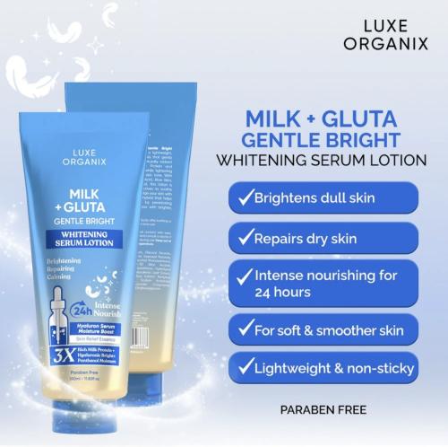 Luxe Organix Milk + Gluta Whitening Serum Lotion