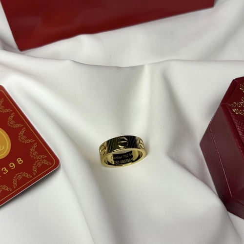 خاتم مستوحى من كارتير ذهبي بدون فصوص