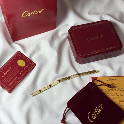 سوارة مستوحاة من كارتير ‎LOVE UNLIMITED مرن ذهبي