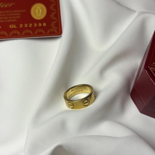 خاتم مستوحى من كارتير ذهبي بدون فصوص