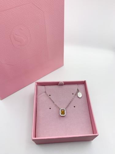 سلسال مستوحى من سوارفسكي اصفر