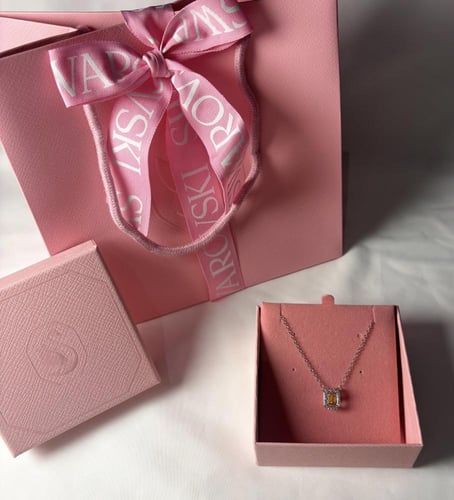 سلسال مستوحى من سوارفسكي اصفر