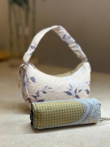 طقم شرشف صلاة وسجادة سفر - كبار