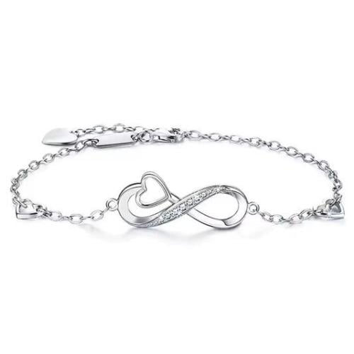 سوار فضة Infinite heart
