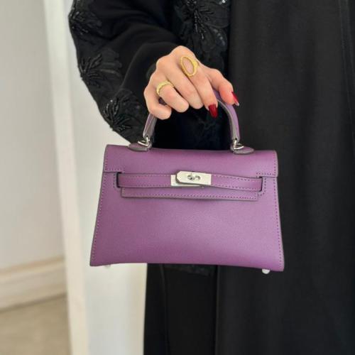 حقيبة كيلي لون بنفسجي 22cm