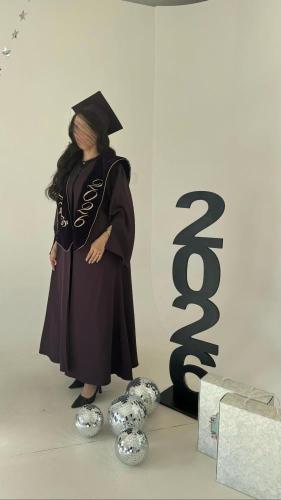 عباية تخرج لون ليلكي 2026
