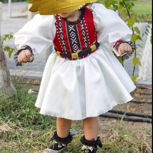 فستان يوم التاسيس مطرزبعقال مقصب تراثى