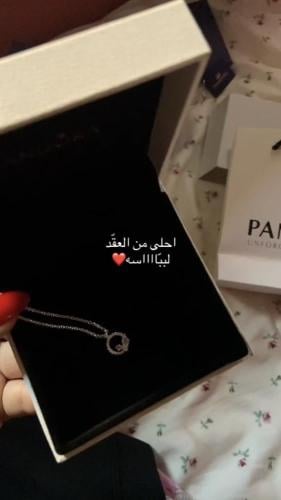 سلسال باندورا دائري فضي