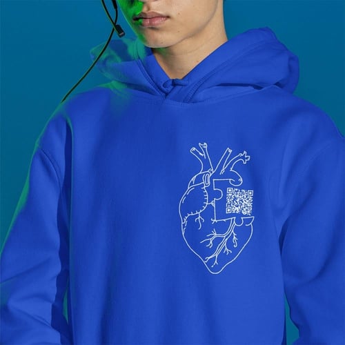 طقم قلب باركود يحتوي رسالة