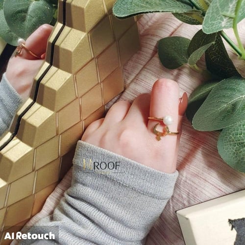 خاتم الحرف نسائي - متجر حروف الغلا