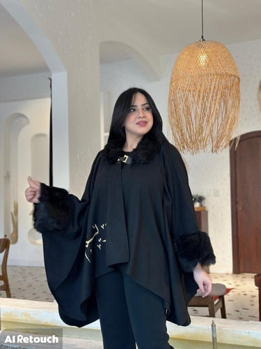 شال شتوي بالاسم – عنابي