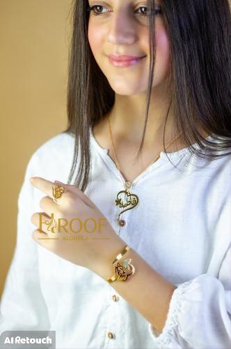 سلسال خاتم إسواره نسائي بالإسم الاكثرطلبا