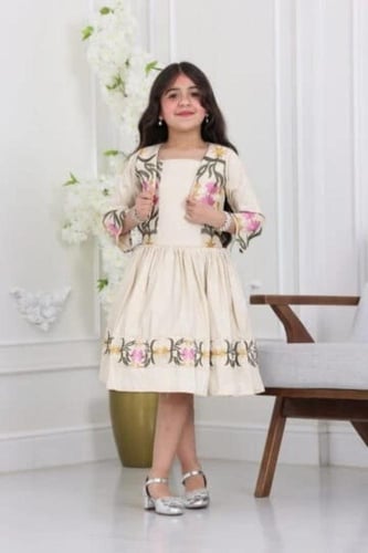 فستان عيد بناتي انيق _متجر حروف الغلا