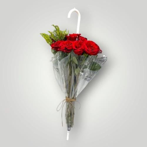 باقه ورد مع شمسيه