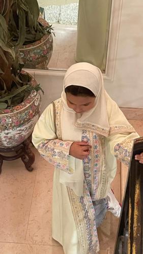عباية العيد معا الطرحة