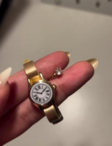 ساعة وخاتم زينة للأطفال جديد من جنون كيدز ,طلاء ذه...