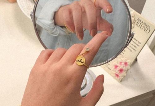 خاتم سيركل ملكة بالاسم حسب الطلب