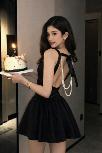 فستان بيرلا Perla Back Bow Dress