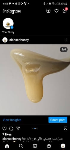 عسل سدر عصيمي ملكي نادر