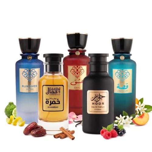 بكج عطور التوفير (عزنا بطبعنا) – (5 عطور × 100 مل)