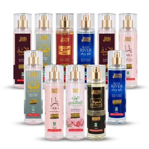 بكج معطرات الجسم عبير التأسيس – (12 حبة × 150 مل)