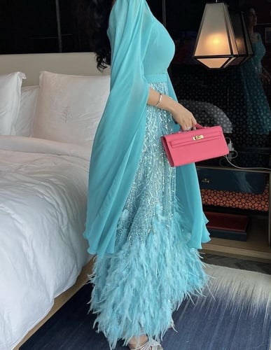 فستان سهره راقي بخامه باربي كلفه تطرير فاخر 077