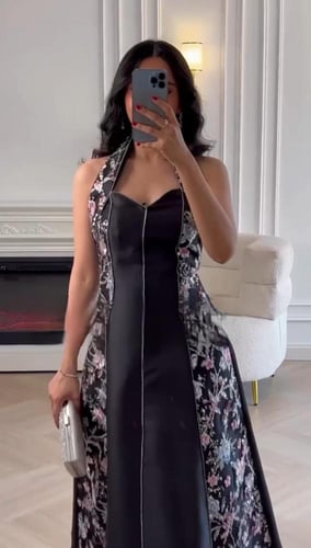 فستان سهرة ميكادو تطريز راقي 0137