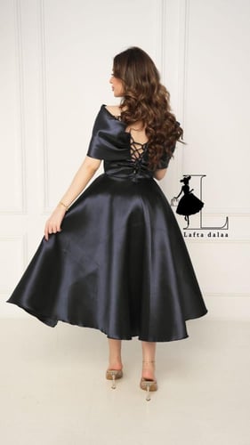 فستان سهره راقي مناسب لسن المحير الخامه ميكادو 029