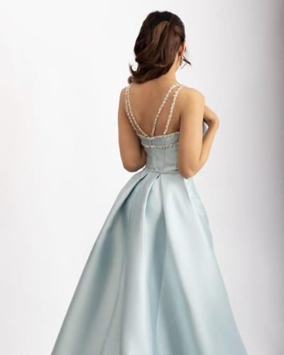 فستان سهره راقي بخامه ميكادو تطريز كرستال فاخر056