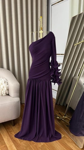 فستان سهره بلون الموف