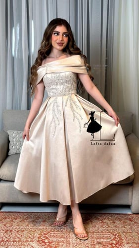 فستان سهره لسن المحير خامه ميكادوروس تطريز على الص...