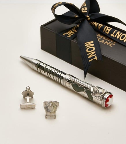 طقم قلم وكبك مونت بلانك