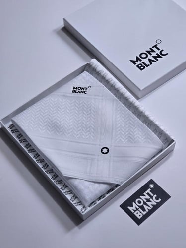 شماغ مونت بلانك ابيض الجديد