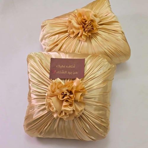 فروه شتوية بلون اسود رصاصي بنقشة السدو للرجال والن...